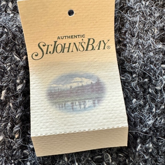 NWT Vintage St John’s Bay Knit Zip Up Sweater 
Petite Large - Picture 6 of 9